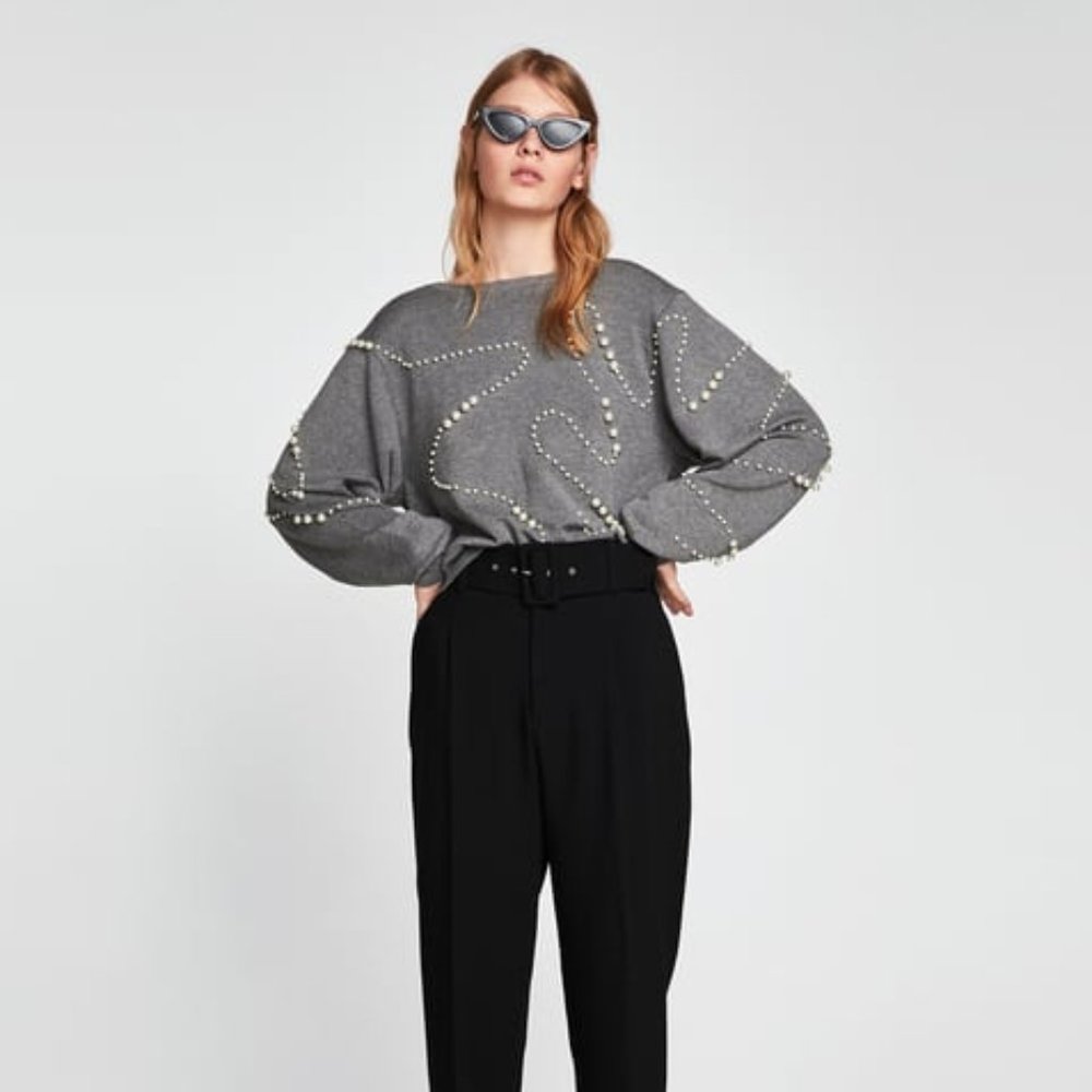 Zara Pearl Sweater - Picture 3 of 6